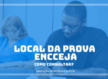 local da prova encceja